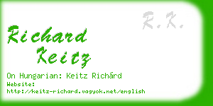 richard keitz business card