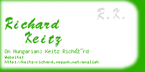 richard keitz business card
